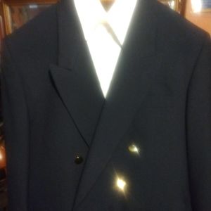 Coburne Square Mens Navy Six Gold Button DB Blazer Size 46R